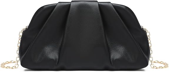 レディースハンドバッグ ファッション レザーハンドバッグ チェーン付き ブラック